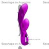 Vibrador con estimulador de clitoris carga usb y control bluetooth